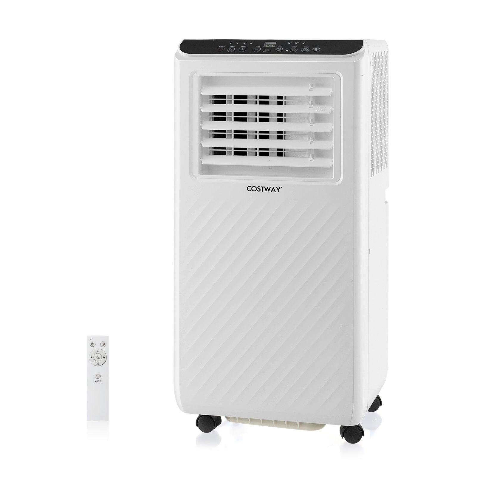 4 in 1 Floor AC Unit with Fan and Dehumidifier-White