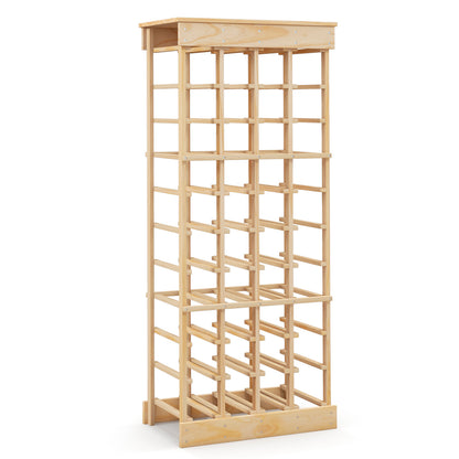 40-Bottle Freestanding Wine Rack Storage Shelf with Tabletop