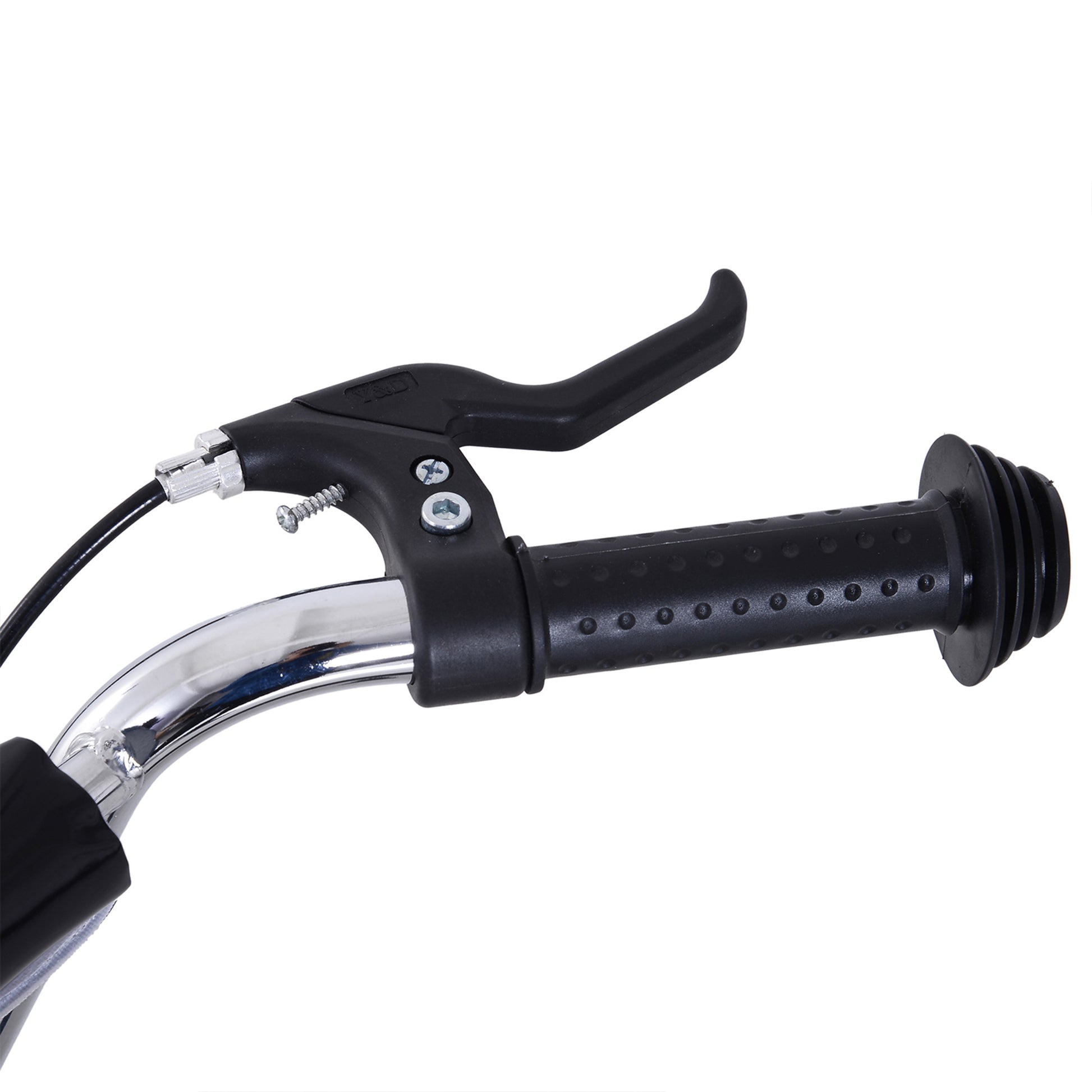 HOMCOM Teen Scooter Push Kick Scooters for Kids with Rubber Wheels Adjustable Handlebar Front Rear Dual Brakes Kickstand, for 5+ Years, Black