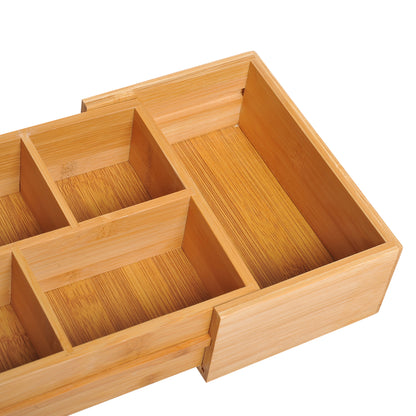 HOMCOM Extendable Drawer Organiser Tray Drawer Inserts Storage Holder Dividers 24.6-41cm