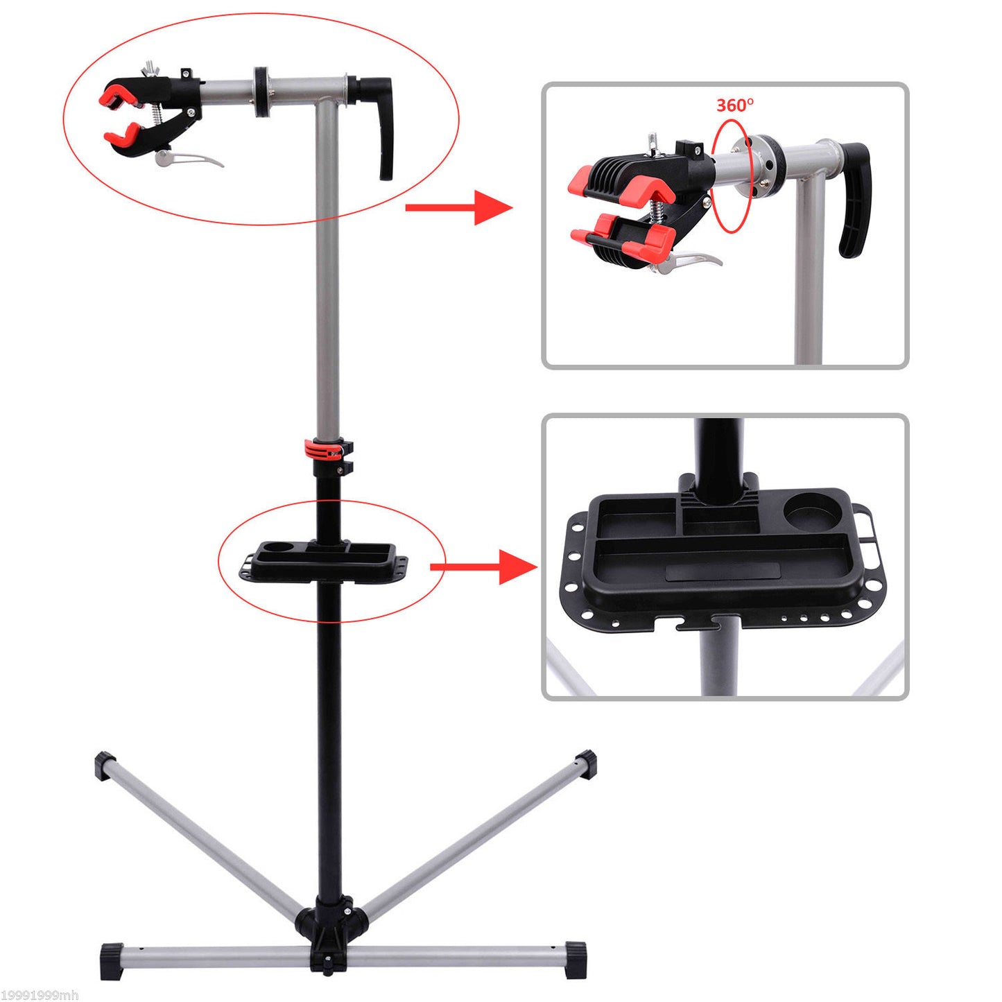 HOMCOM Professional Bike Cycle Bicycle Maintenance Repair Stand Workstand Display Rack Tool Adjustable New