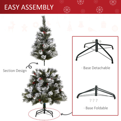 HOMCOM Christmas Tree, 150H cm-Green 