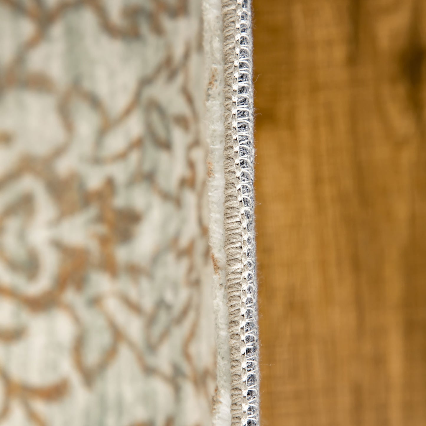 HOMCOM Beige Rug, Floral Pattern Area Rugs, Decorative Carpet for Living Room, Bedroom, Dining Room, 150 x 80cm