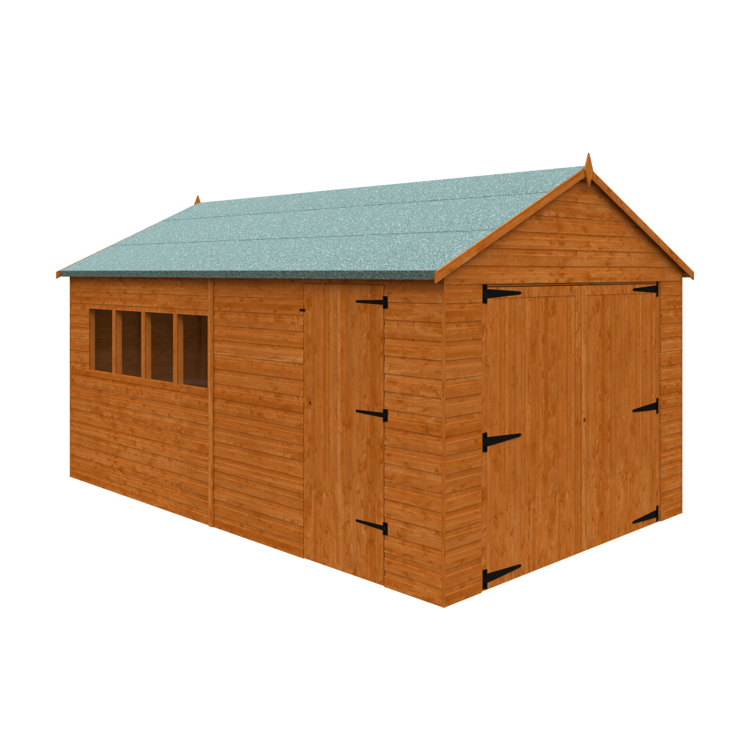 GardenArch 16x10 Garage Wooden Shed
