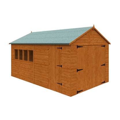GardenArch 16x10 Garage Wooden Shed