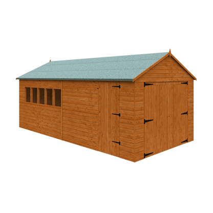 GardenArch 20x10 Garage Wooden Shed