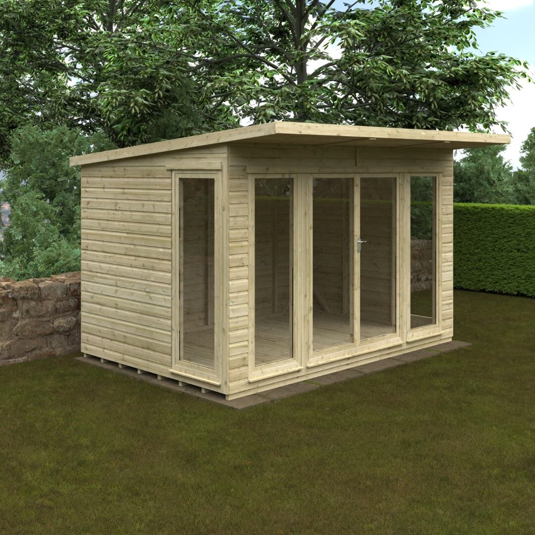 GardenArch 12x8 Tanalised Garden Studio