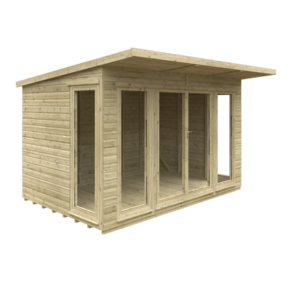 GardenArch 12x8 Tanalised Garden Studio Wooden Shed