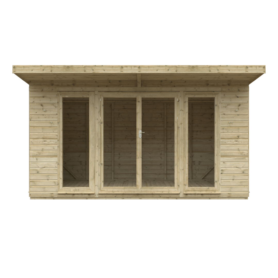 GardenArch 14x8 Tanalised Garden Studio Wooden Shed