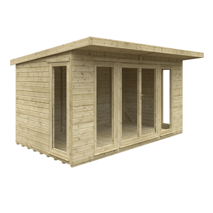 GardenArch 14x8 Tanalised Garden Studio Wooden Shed