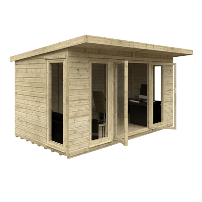 GardenArch 14x8 Tanalised Garden Studio Wooden Shed