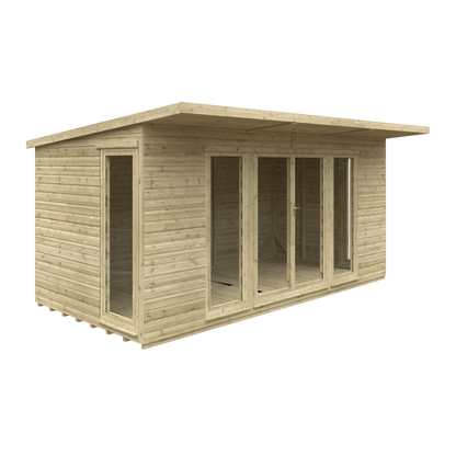 GardenArch 16x8 Tanalised Garden Studio Wooden Shed