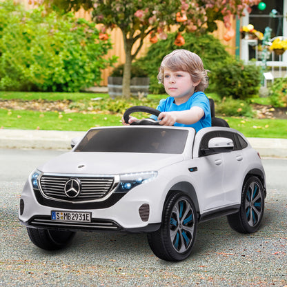 HOMCOM Benz EQC 400 12V Kids Electric Car Ride On Toy w/ Remote Control