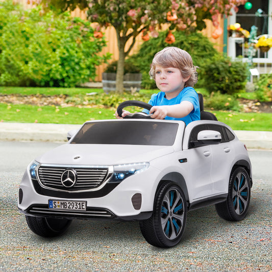 HOMCOM Benz EQC 400 12V Kids Electric Car Ride On Toy w/ Remote Control