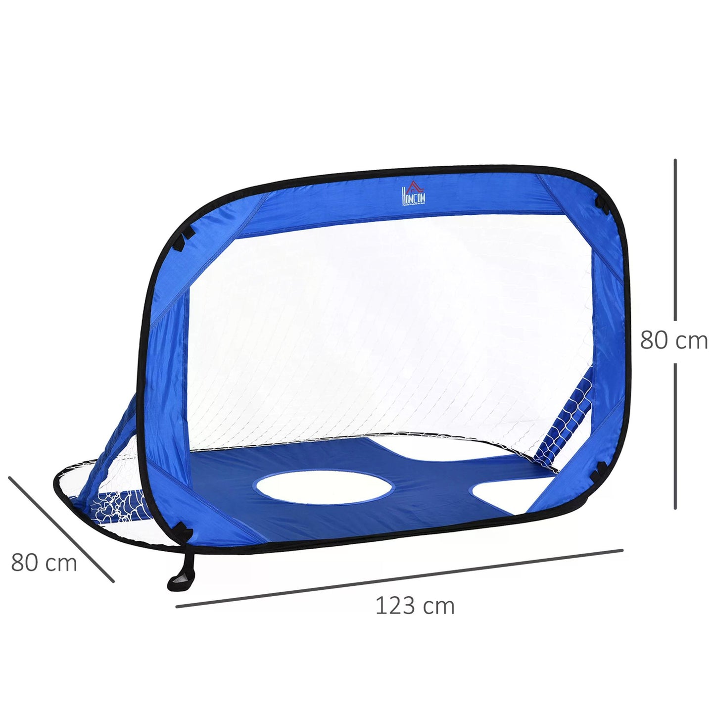 HOMCOM 2 in 1 Pop Up Soccer Nets Kids Target Goal Net for Backyard Outdoor Sports and Practice