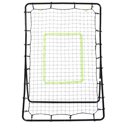 HOMCOM Rebounder Net Playback Soccer Football Game Spot Target Ball Rebounders Training Equipment Play Teaching