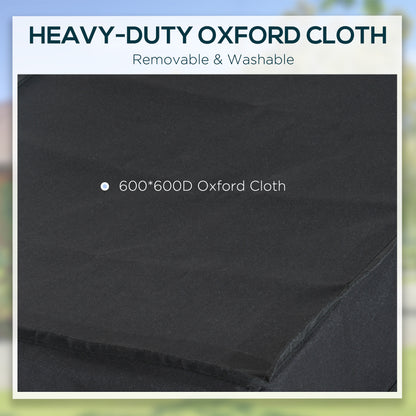 HOMCOM Bike Cargo Trailer W/Removable Cover-Red/Black