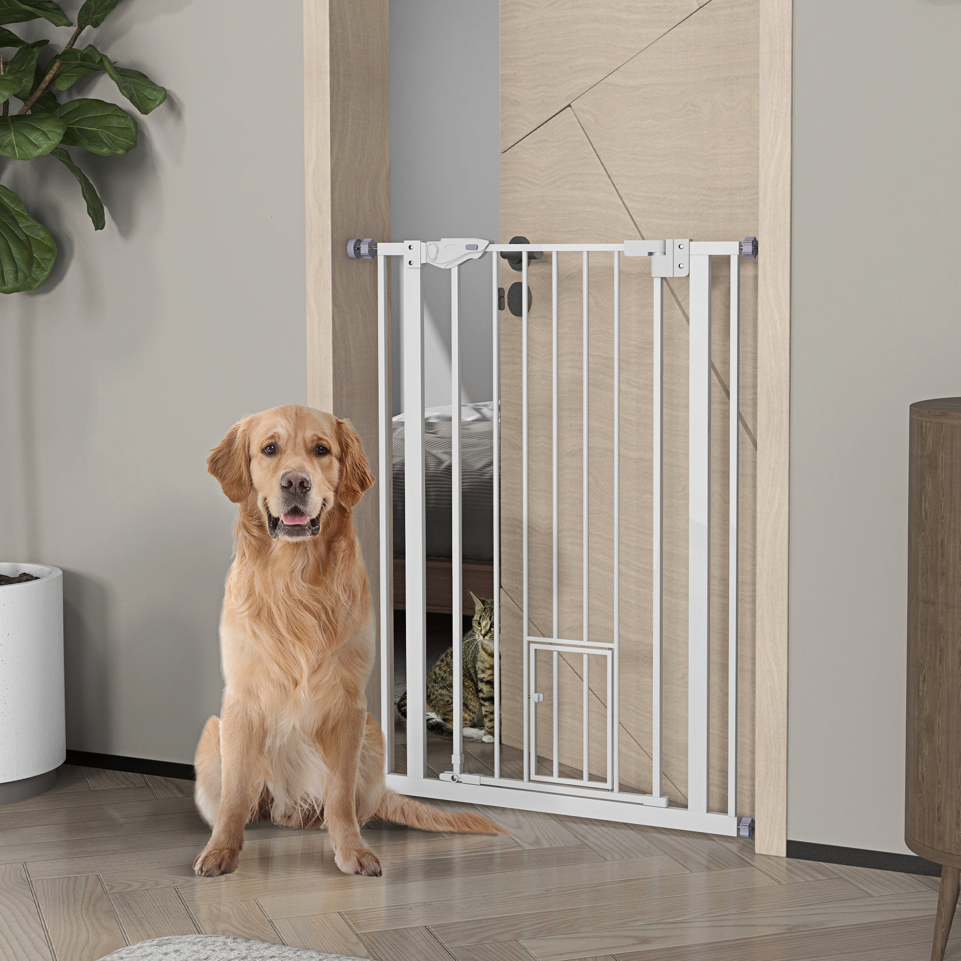 Short Dog Gate Pet Gates Puppy Gate 16 Inches Height Step