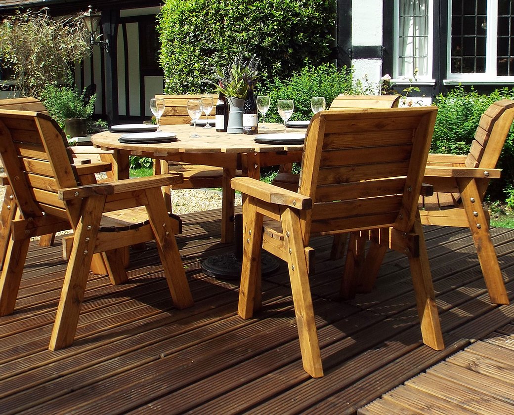 Create Cherished Memories with Our 6-Seater Circular Table Set