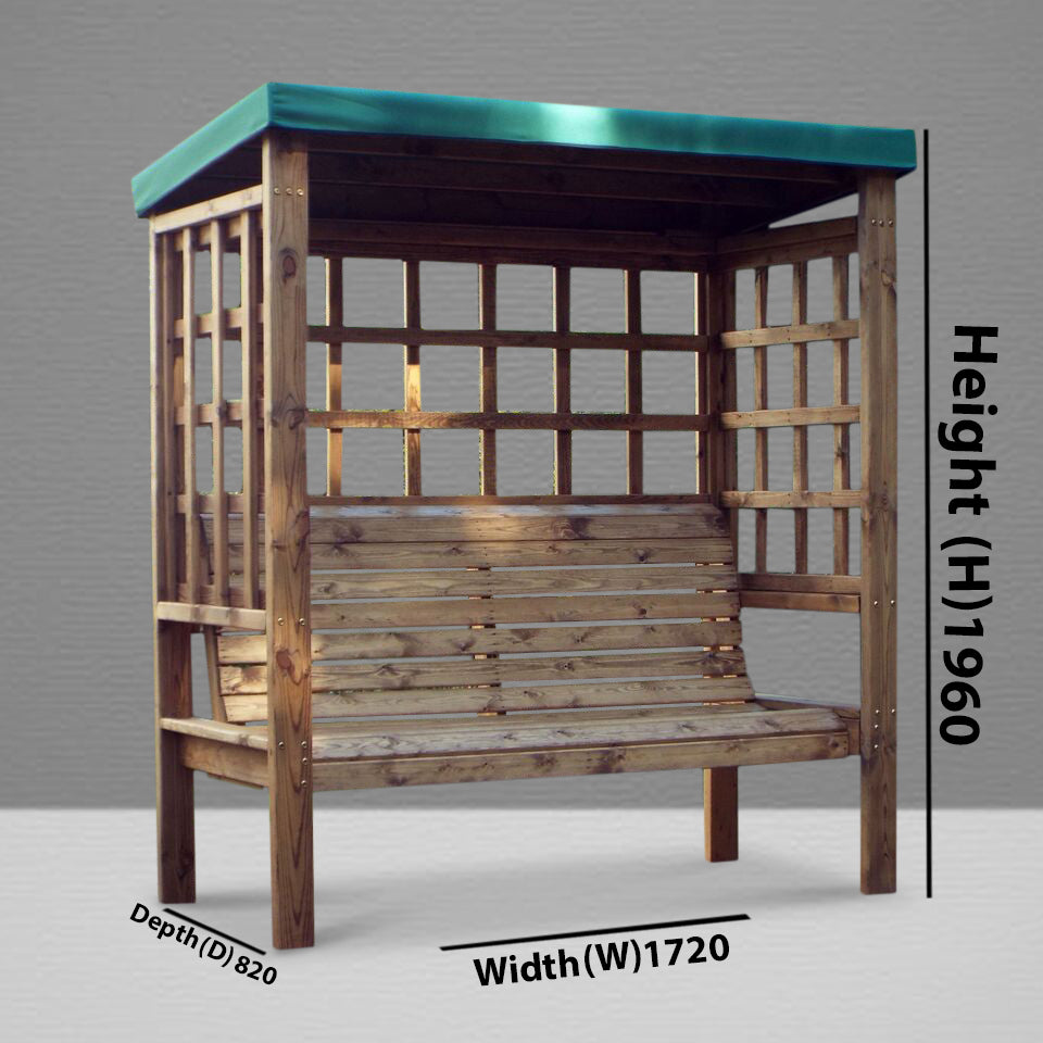 Bramham 3 Seat Arbour Green