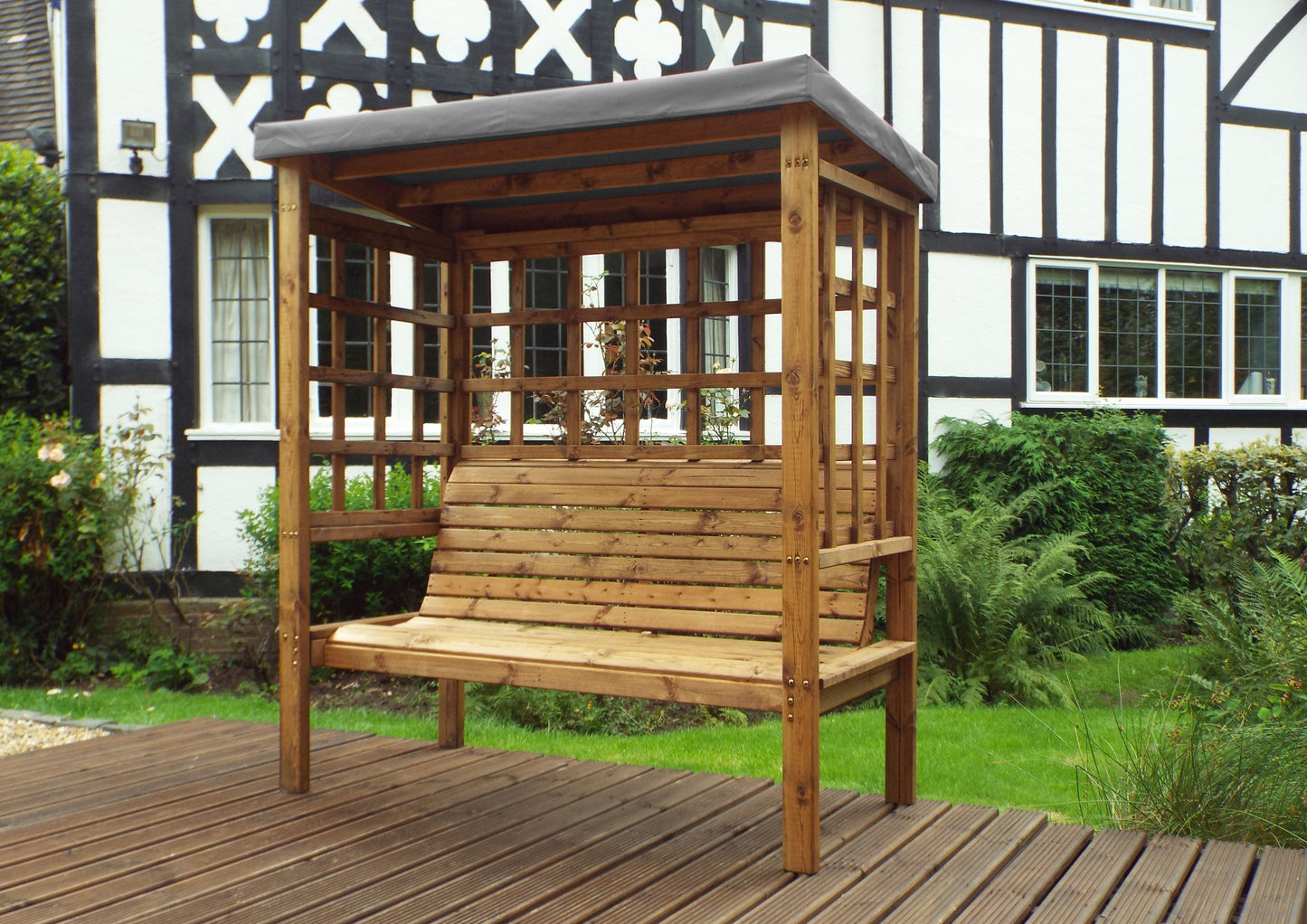 Bramham 3 Seat Arbour Grey