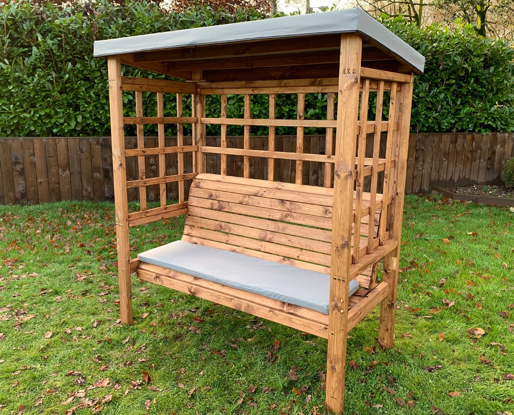 Bramham 3 Seat Arbour Grey