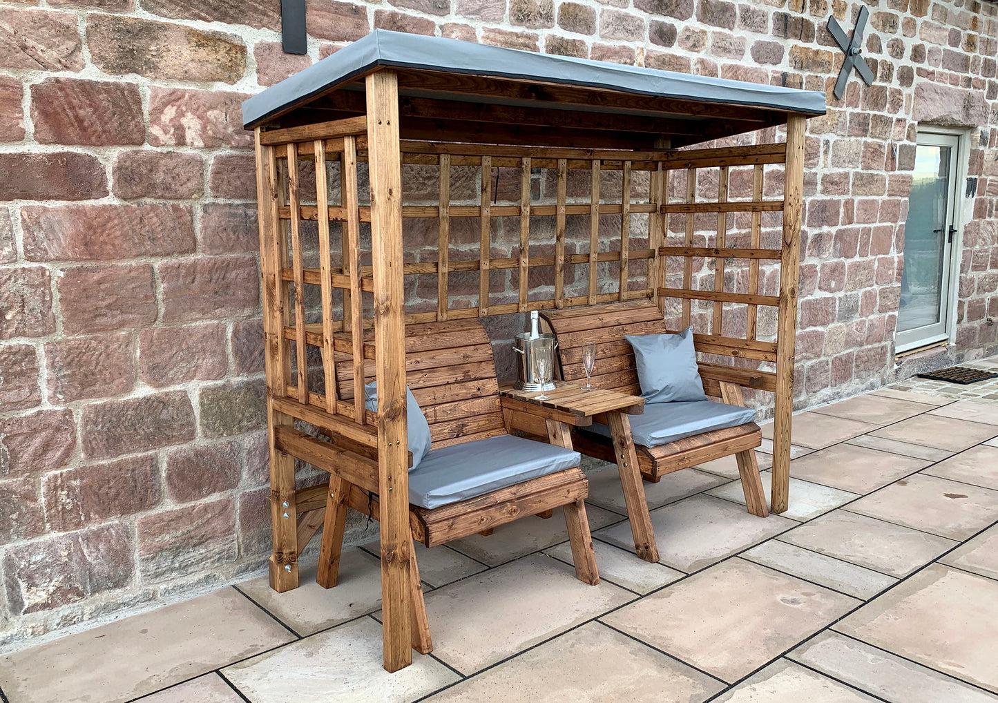 Elegant Grand Henley Twin Arbour for Relaxing Moments