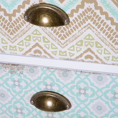 HOMCOM Storage Chest Unit, 46Wx34Dx94H cm-White