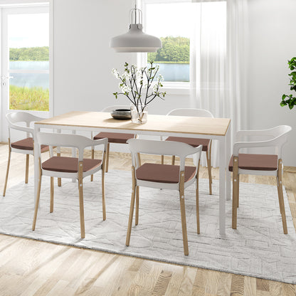 18 x 18 Inches Memory Foam Seat Cushions-Brown