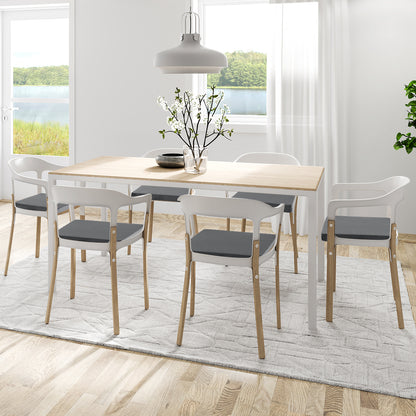 18 x 18 Inches Memory Foam Seat Cushions-Grey