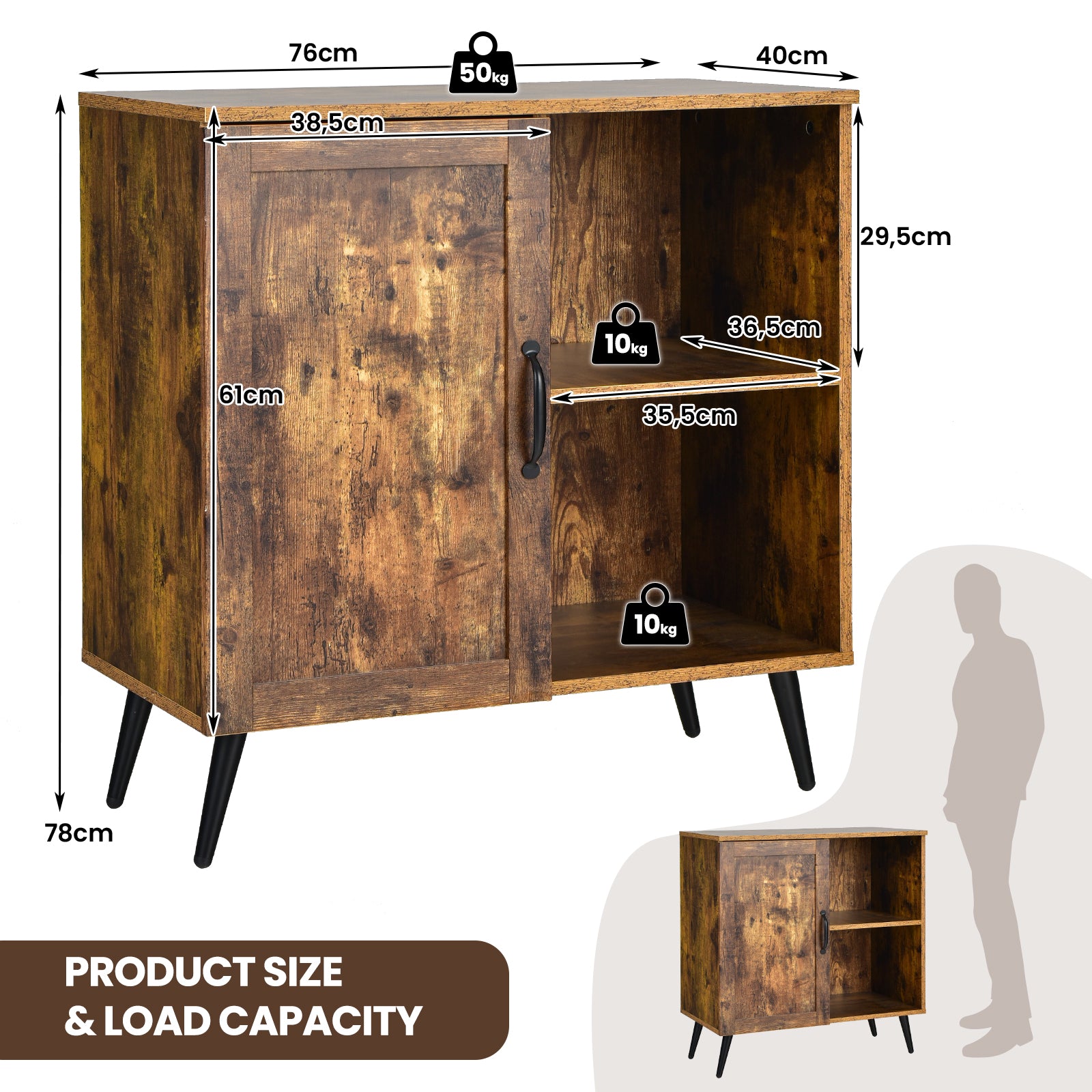Industrial Storage Cabinet with Adjustable Shelves