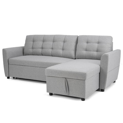 Heavy-duty Steel Slats Support Platform Bed-Grey
