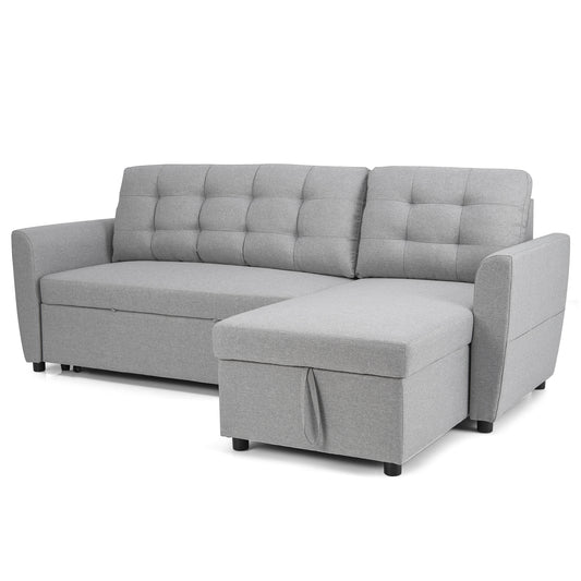 Heavy-duty Steel Slats Support Platform Bed-Grey
