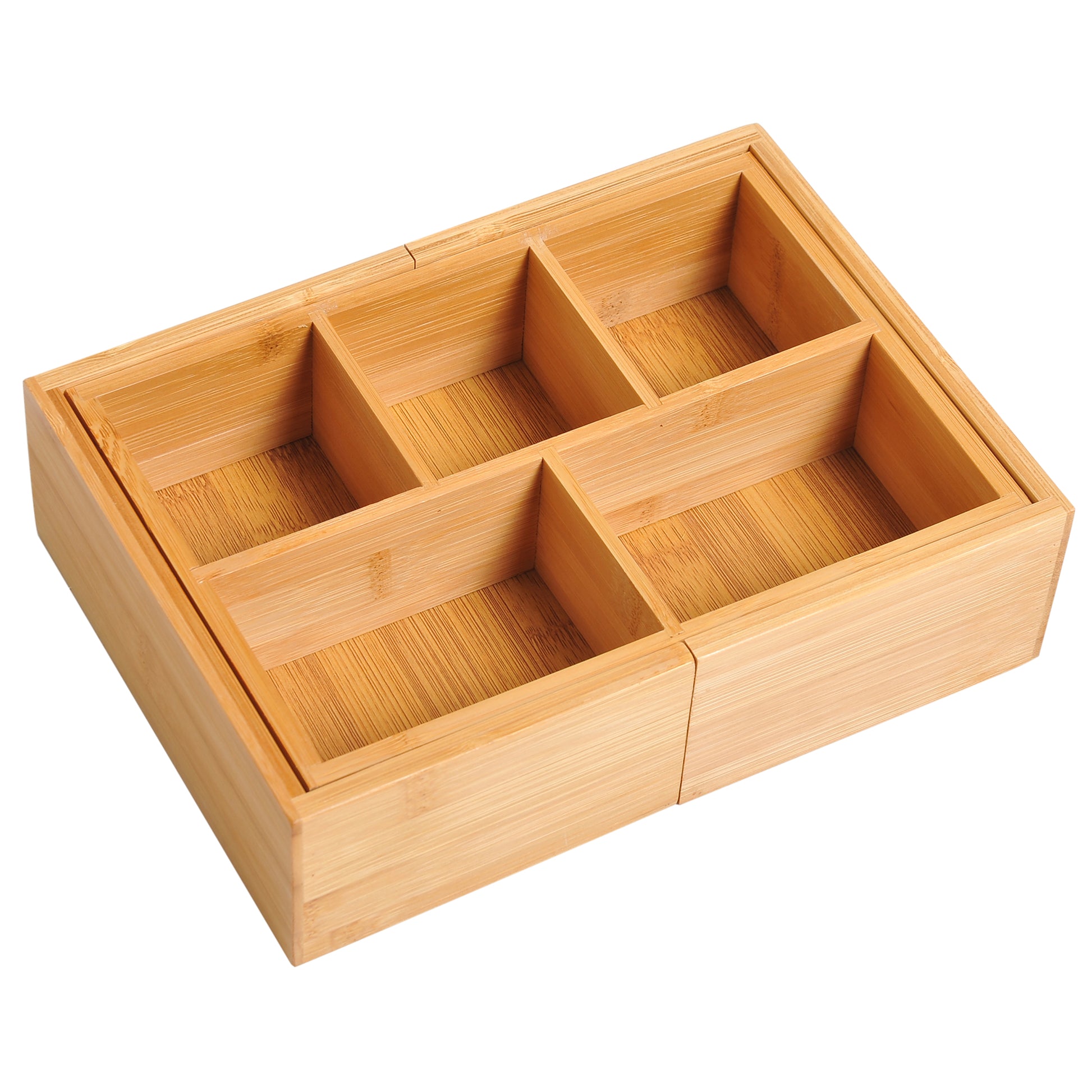 HOMCOM Extendable Drawer Organiser Tray Drawer Inserts Storage Holder Dividers 24.6-41cm