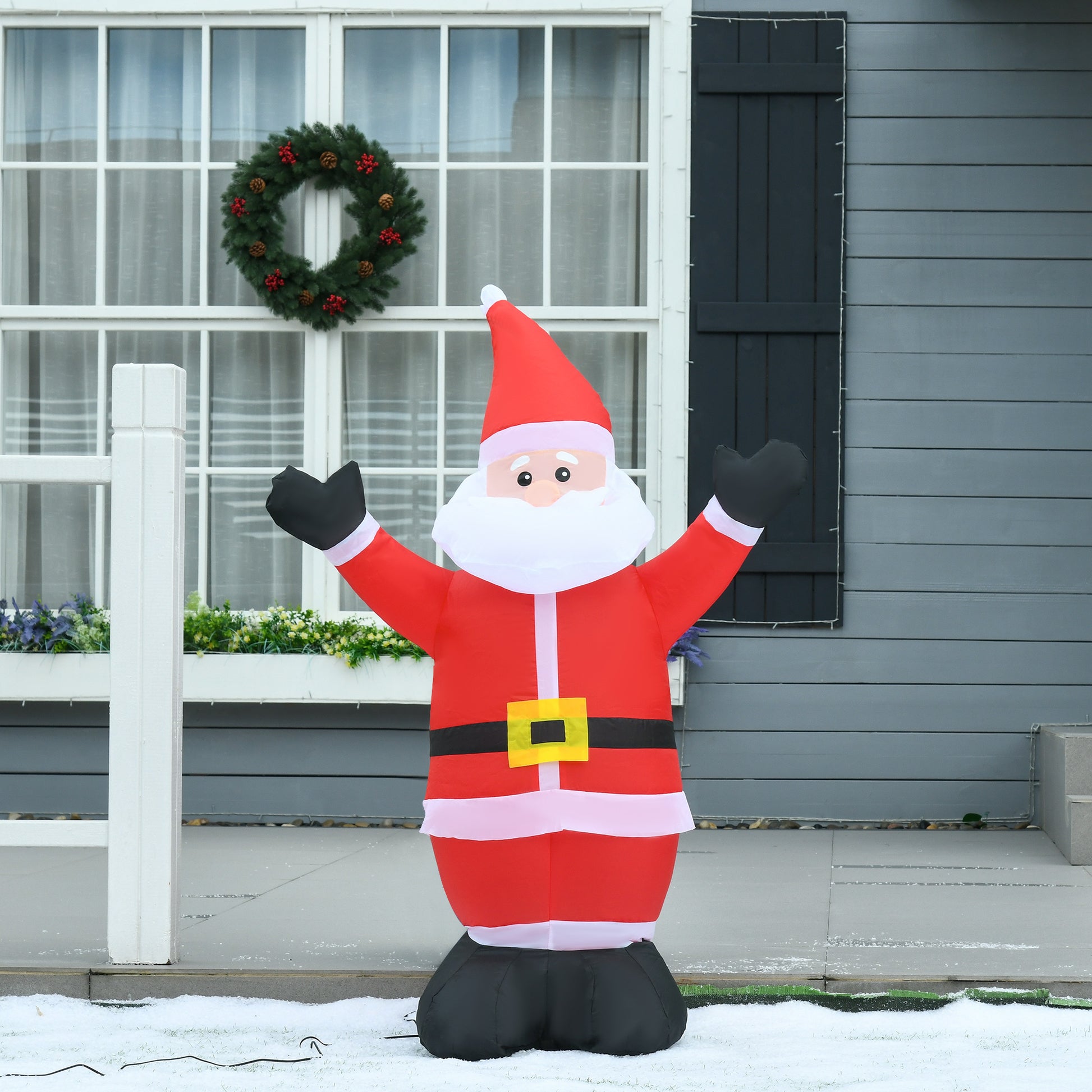 HOMCOM Inflatable 1.2m Santa Claus 