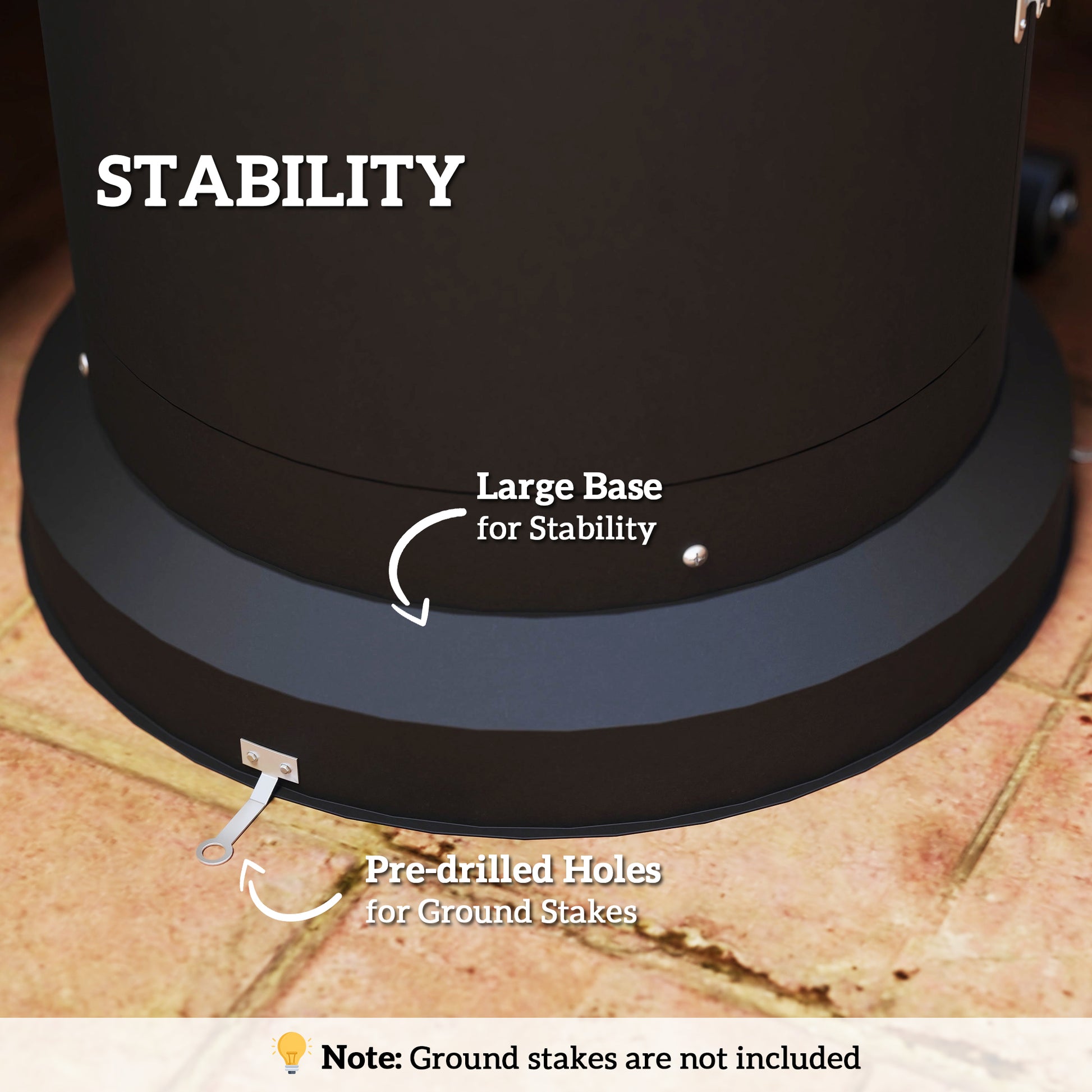 Outsunny 11 KW Freestanding Gas Patio Heater, Adjustable Outdoor Garden Propane Heater with Tip-Over Switch, Wheels, Pulse Ignition, Tank Room with Openable Door, Black