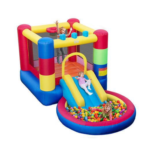 Inflatable Kids Bounce Castle with Slide and 50 Ocean Balls