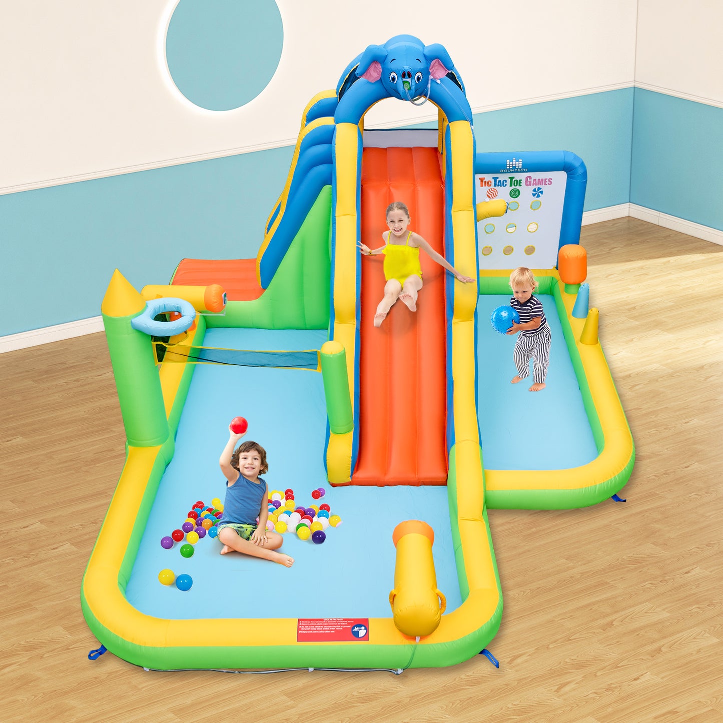 Inflatable Water Slide Giant Water Park for Kids Backyard Fun