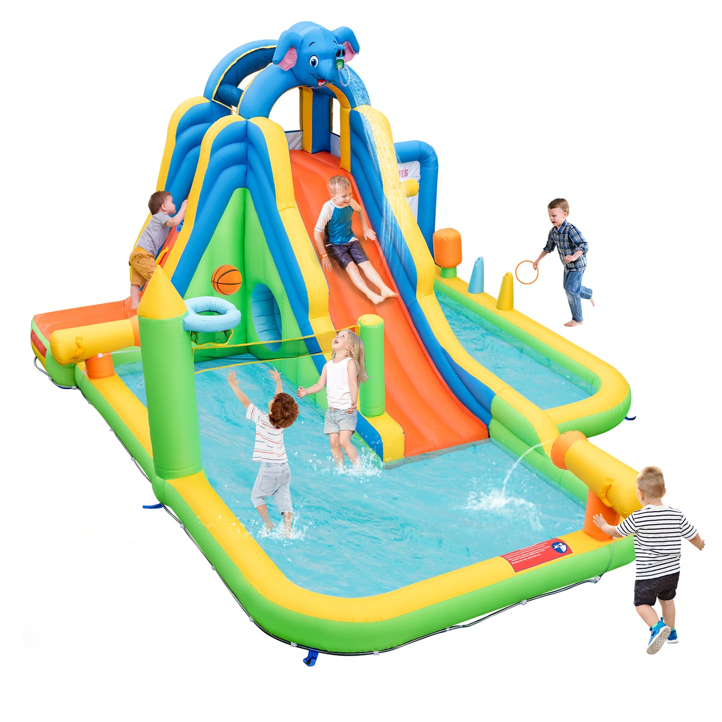 Inflatable Water Slide Giant Water Park for Kids Backyard Fun