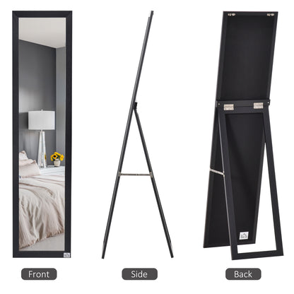 HOMCOM Full Length Mirror for Bedroom, Free Standing Dressing Mirror, Wall Mirror for Living Room, 37 x 154 cm