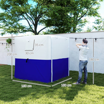 Outsunny 2 x 2m Pop-Up Gazebo, with Accessories - Dark Blue