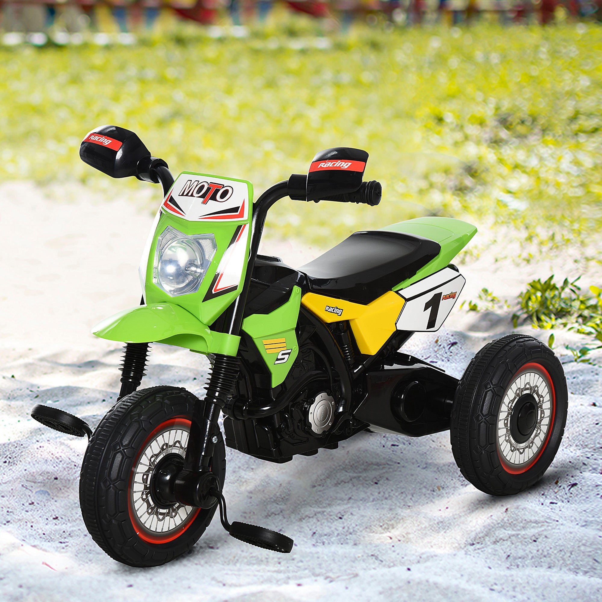 HOMCOM Ride On Tricycle 3 Wheels PP Pedal Trike for Ages 18-36 Months ...
