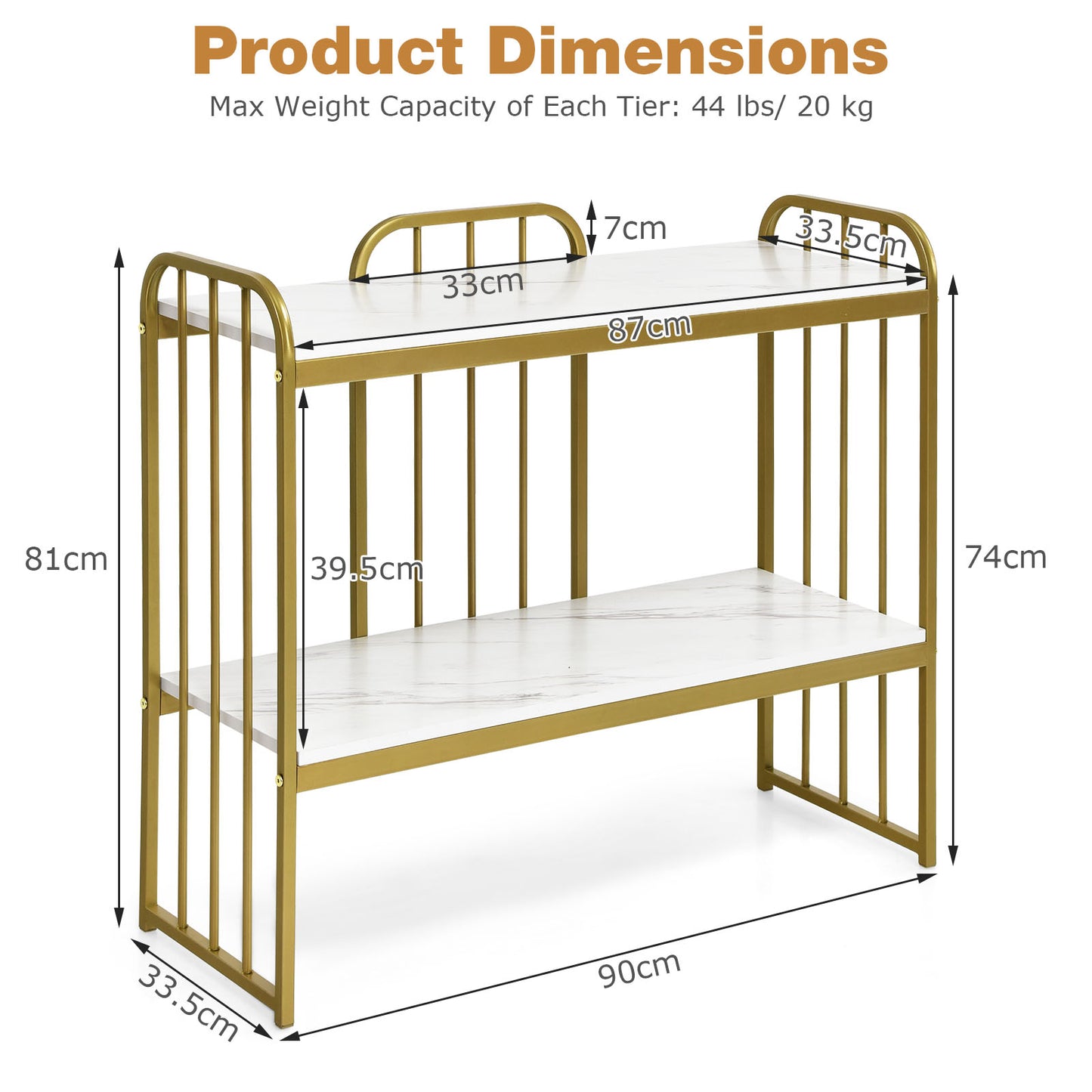 Faux Marble Sofa Side End Table or Living Room