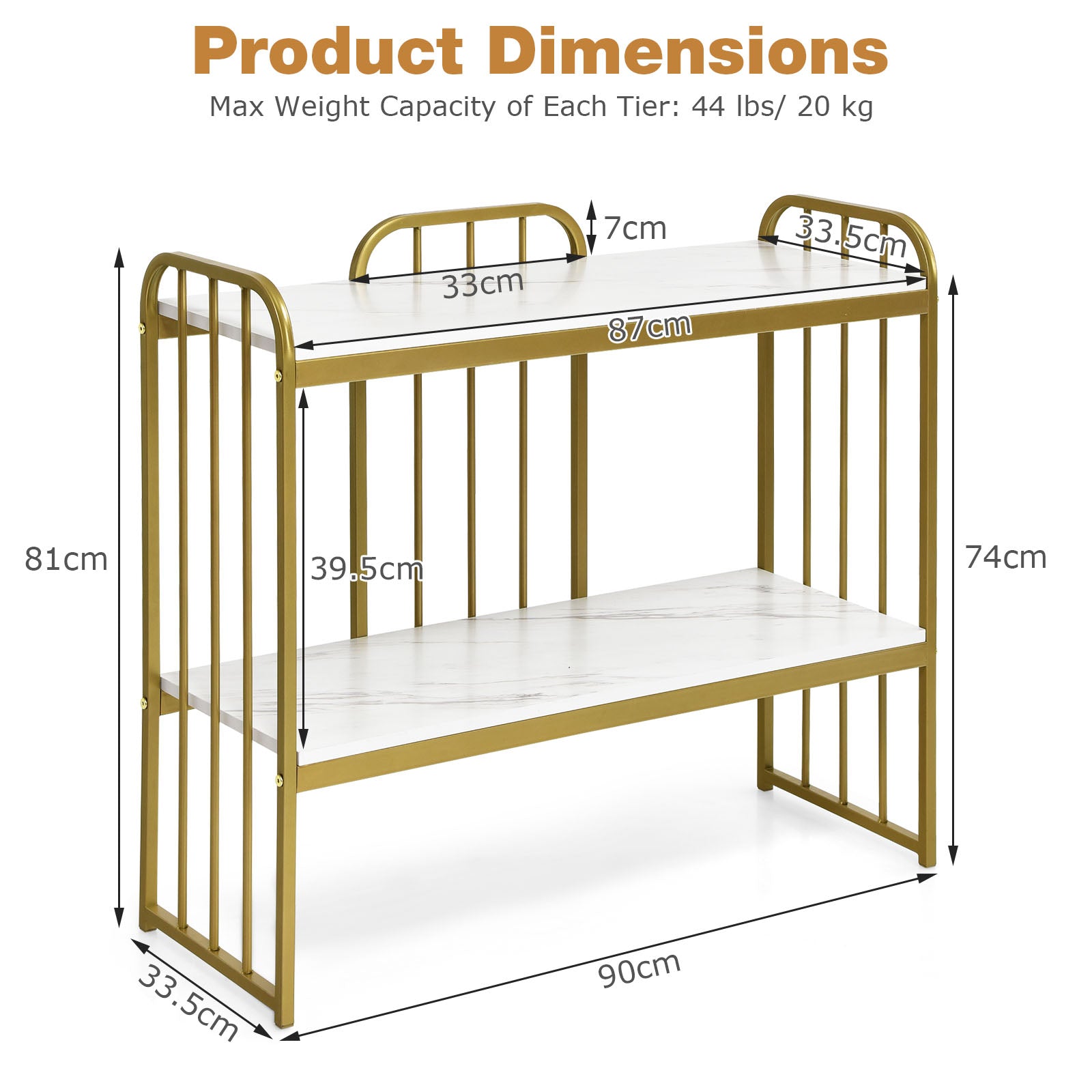 Faux Marble Sofa Side End Table or Living Room