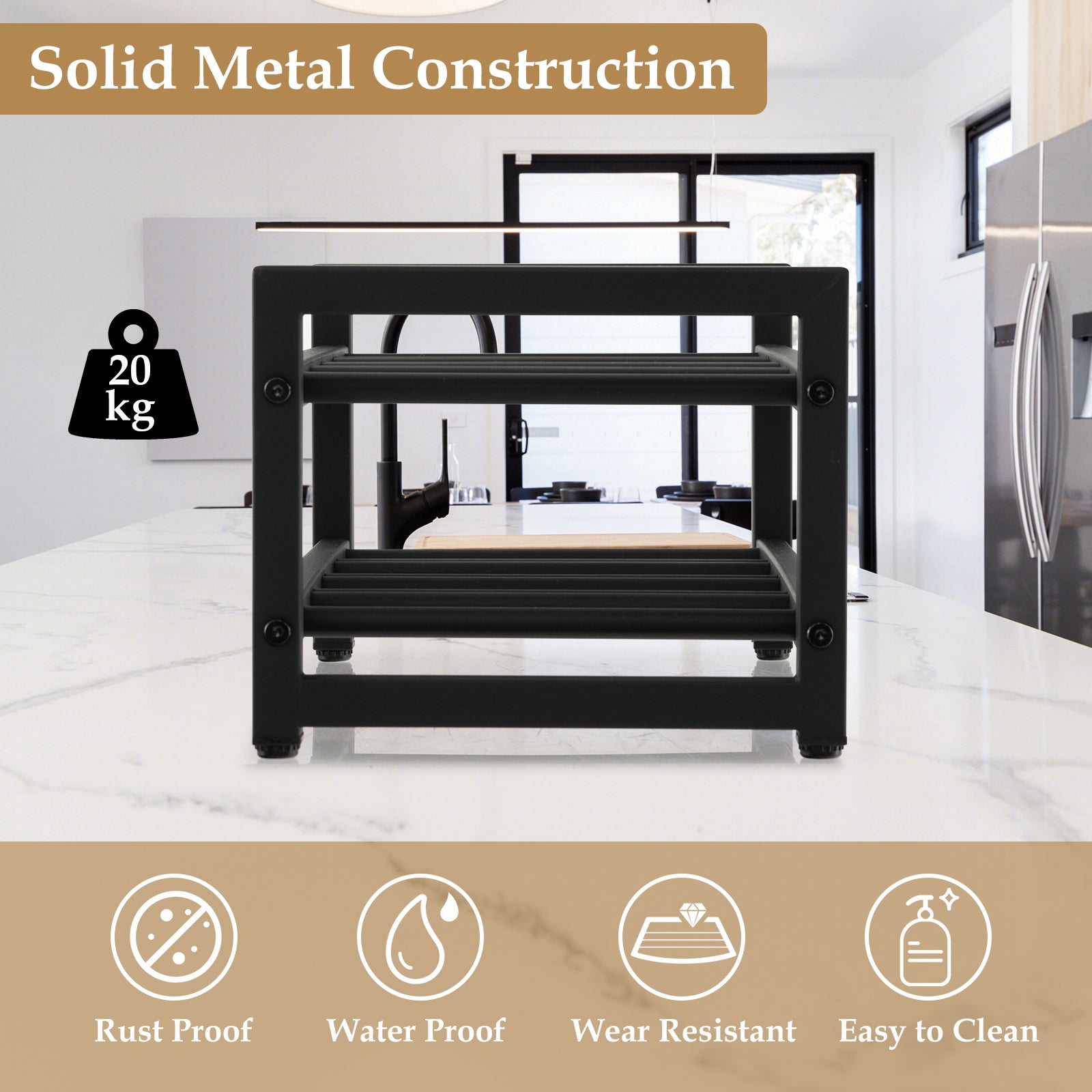 2-Tier 8-Bottle Wine Rack