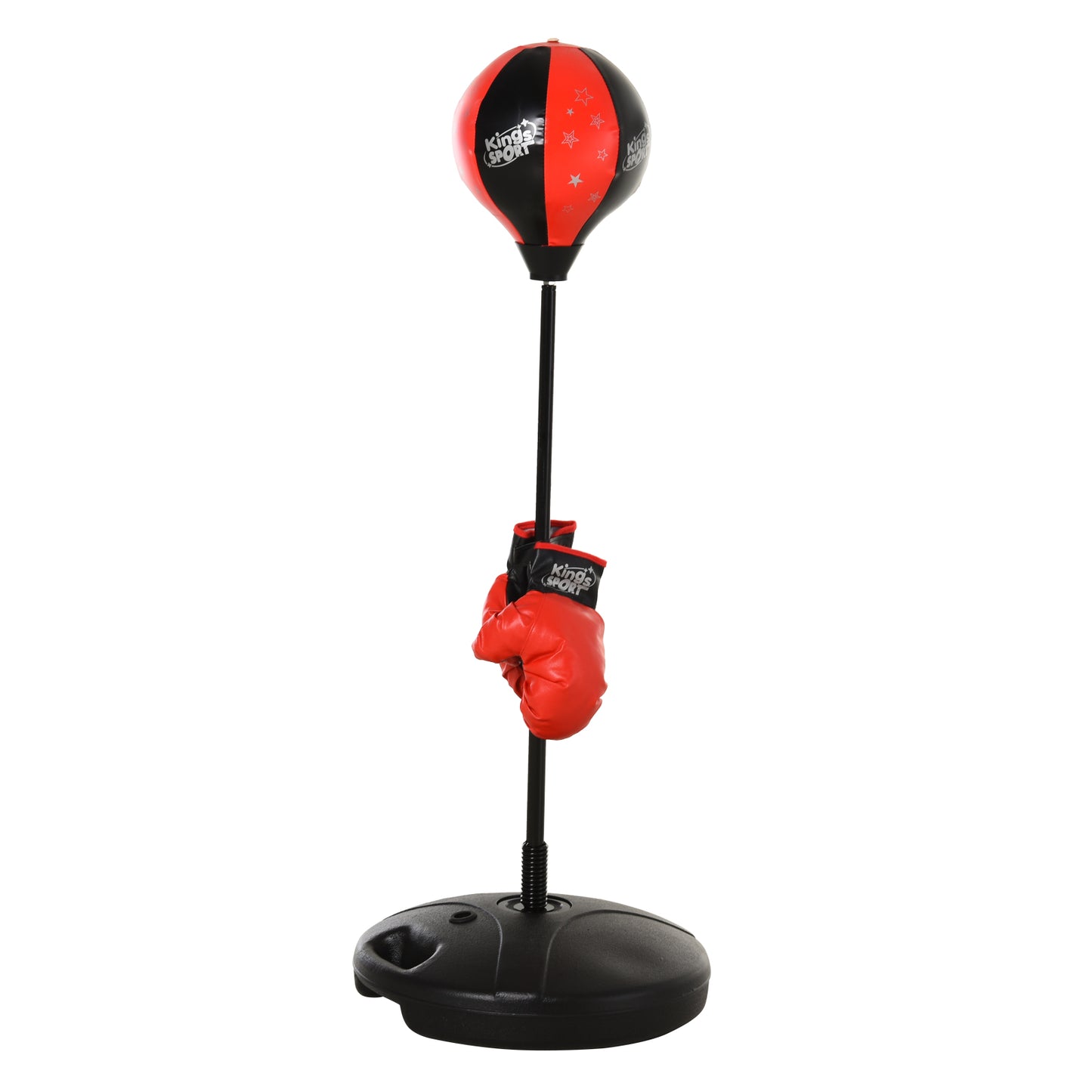HOMCOM Boxing Punch Ball Set ?38x78-120cm Fighting Game 360 Degree Rebound Spring PP PVC Adjustable Teenager