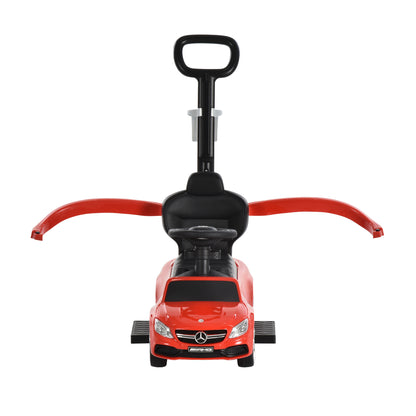 HOMCOM Baby Push Along Car Toddlers Ride On Car Stroller Licensed PP Mercedes-Benz for Ages 12-36 Months, Red