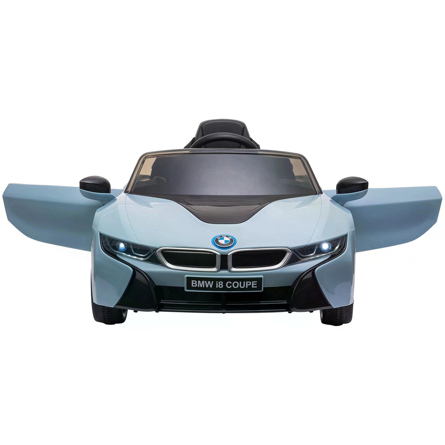 HOMCOM BMW I8 Coupe Licensed 6V Ride On Car Toy with Remote Control, Powered Electric Car, Music, Horn, for 3-8 Years, Blue