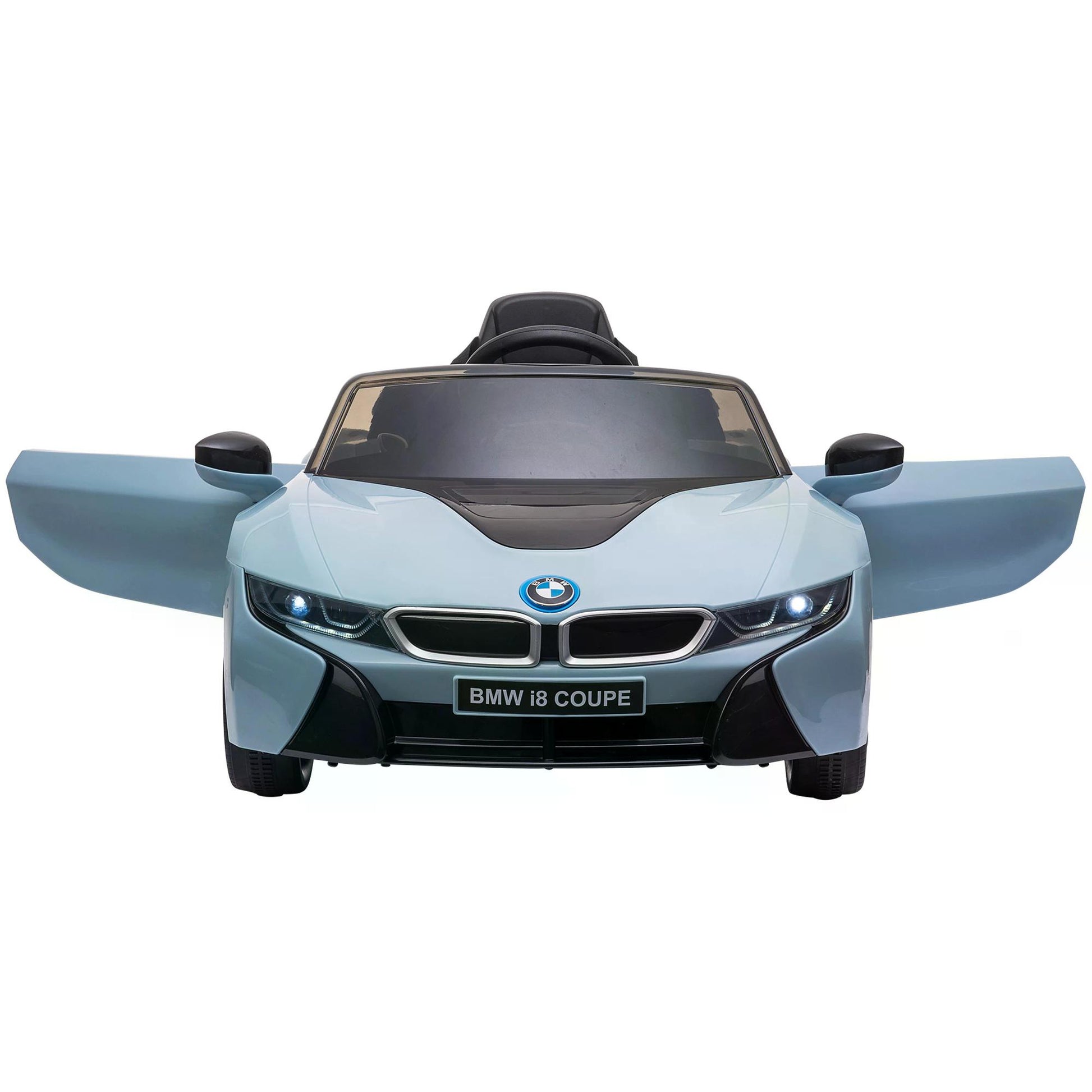 HOMCOM BMW I8 Coupe Licensed 6V Ride On Car Toy with Remote Control, Powered Electric Car, Music, Horn, for 3-8 Years, Blue