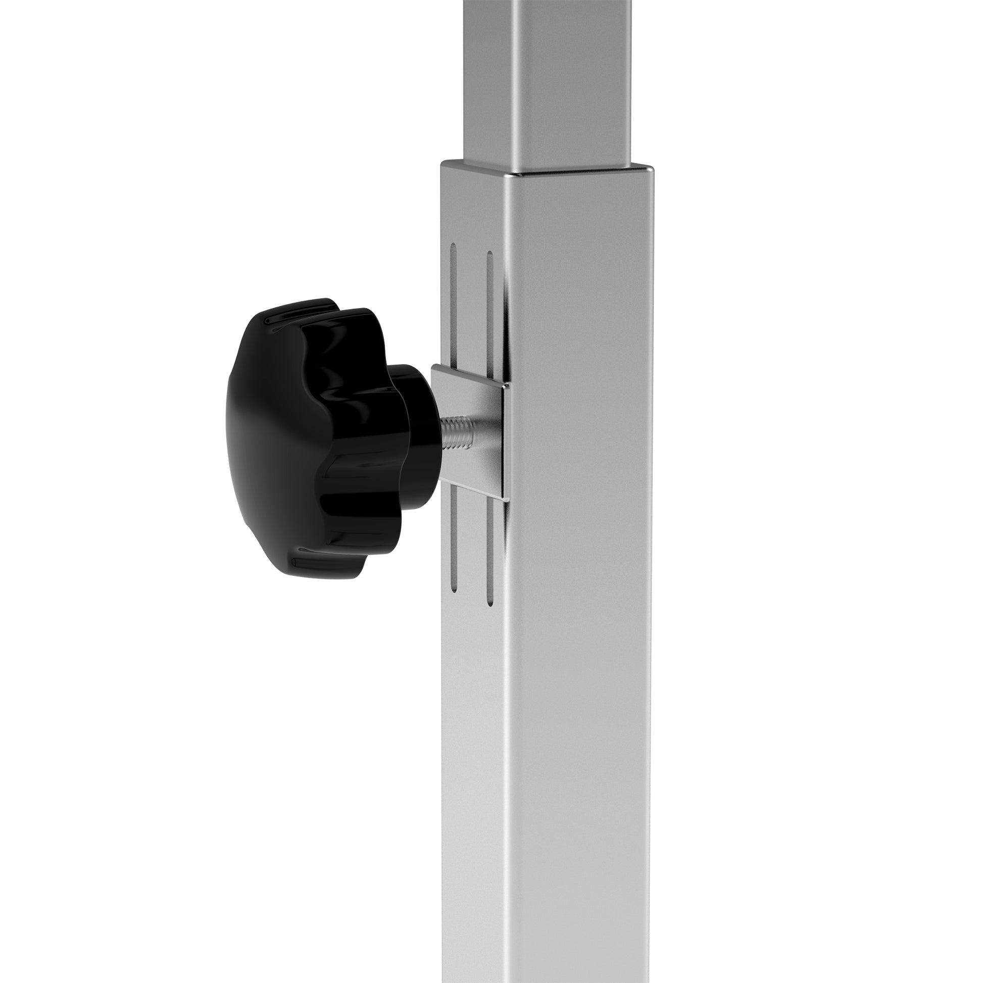 HOMCOM Portable Overbed/Chair Table Sofa Side Notebook Laptop Desk PC Stand Height Adjustable w/ Lockable 4 Castors & Wooden Top - Black